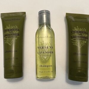 Crabtree & Evelyn Verbena & Lavender Shampoo lot of 3 Travel Size